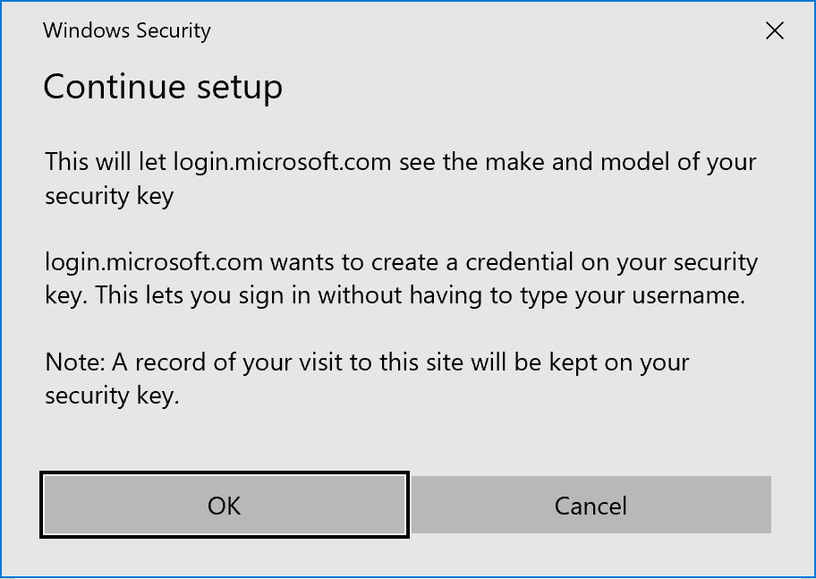 Security Key Prompt - 3