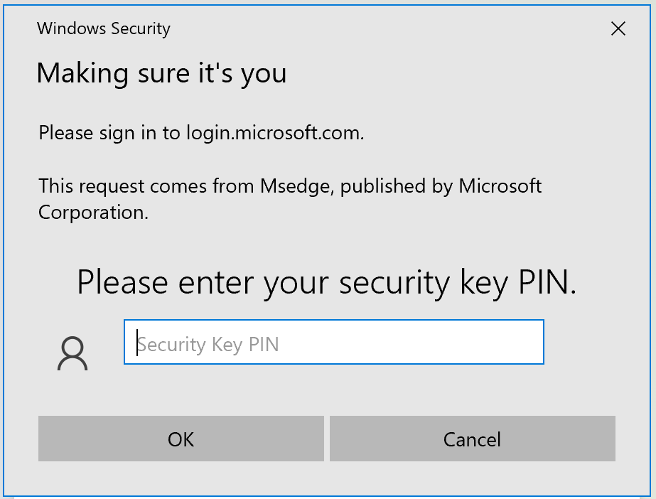 PIN Security Key