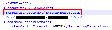 Modifica autenticazione rsreportserver.config