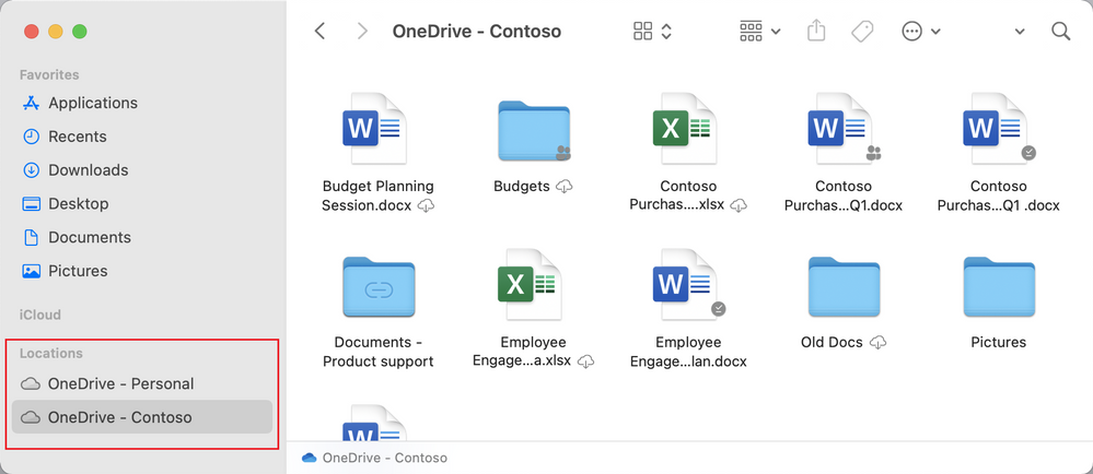 macOS OneDrive