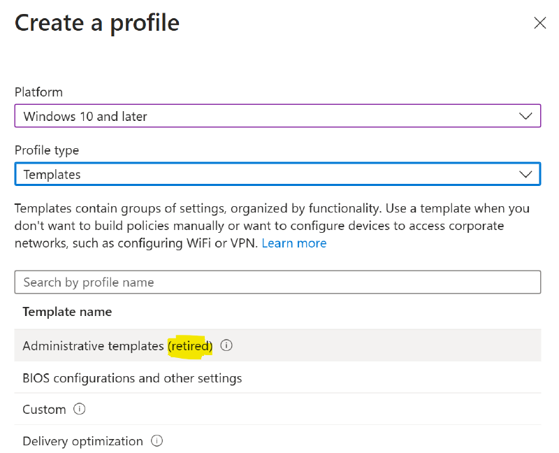 Featured image of post Ending Support for Creating Administrative Templates on Intune