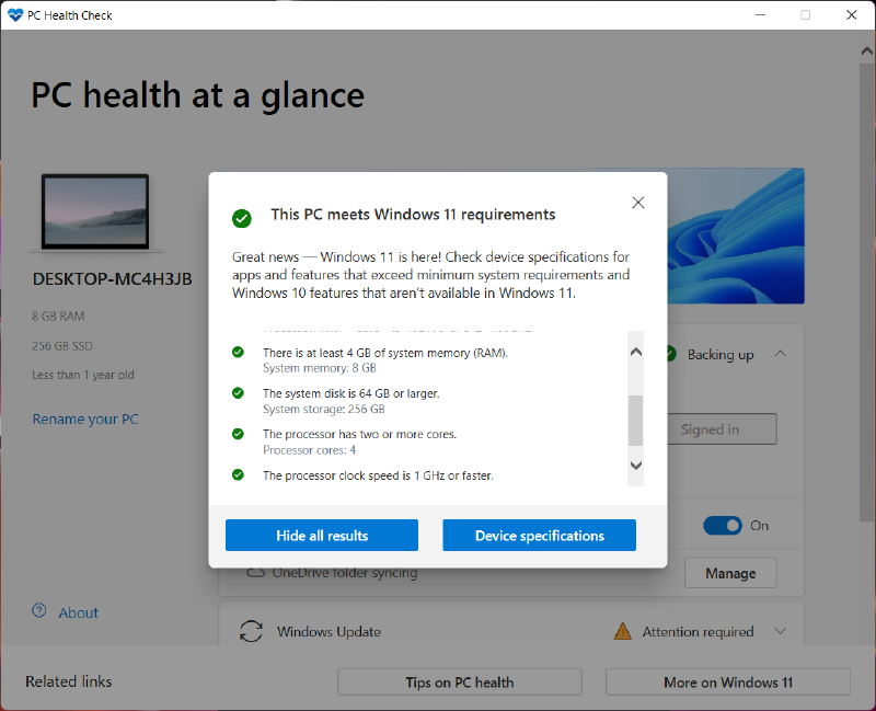 Featured image of post Nuova Health Check App per verificare i requisiti di Windows 11