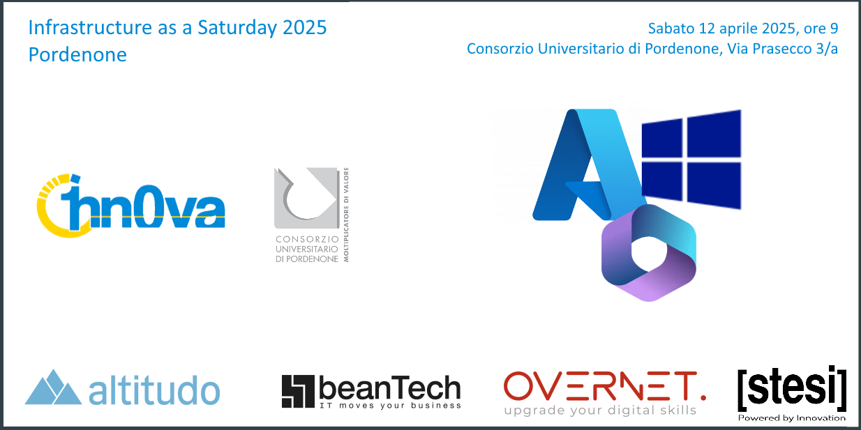 Locandina Infrastructure as a Saturday Pordenone 2025