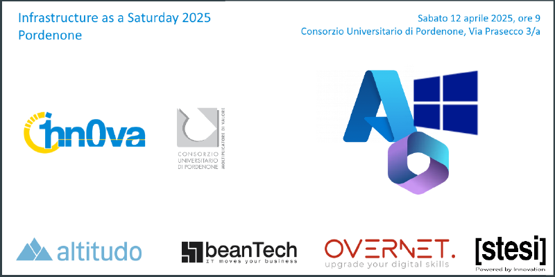 Featured image of post I will be a speaker at 1nn0v4 Infrastructure as a Saturday in Pordenone, on April 12, 2025