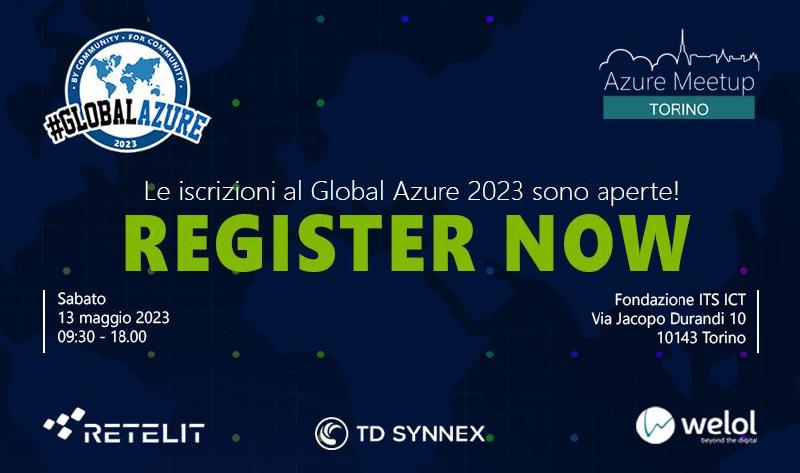 Featured image of post I will be a speaker at Global Azure 2023 in Turin