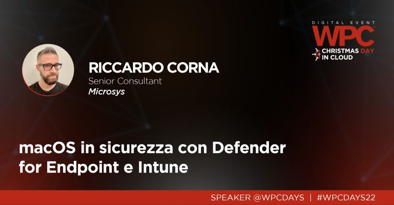 Sessione Riccardo Corna WPC Days Christmas in Cloud 14 dicembre 2022