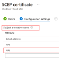 Quick tip on SCEP profile for EAP-TLS device authentication