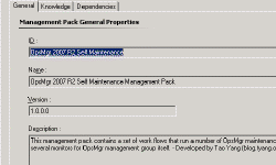 Featured image of post SCOM Self Maintenance Management Pack