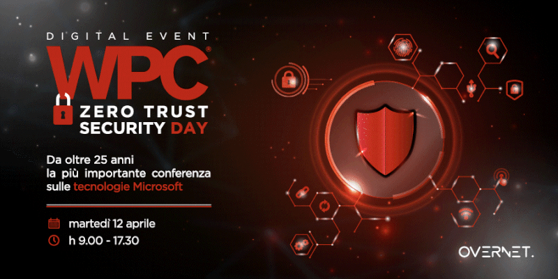 Locandina WPC Days Zero Trust Security 12 Aprile 2022