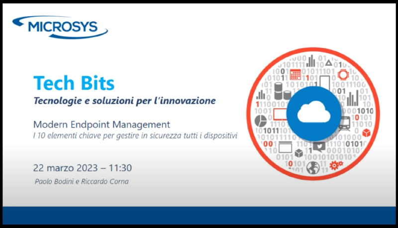 Featured image of post Disponibile il video dell'evento Tech Bits: Modern Endpoint Management