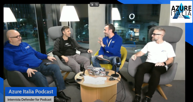 Featured image of post Video of the live stream between Azure Italia Podcast and Defender for Podcast available