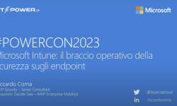 Featured image of post #POWERCON2023: disponibile il video della mia sessione su Intune usato come strumento di sicurezza